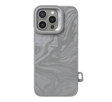 Чохол Kajsa Glamorous Collection Fluid Art with MagSafe для iPhone 16 Pro Max Grey ma96246_249652 2020000507734