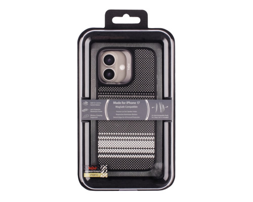 Чохол Kajsa Resort Collection Gradient Stripe with MagSafe для iPhone 17 Grey ma96251_249682 2020000507550