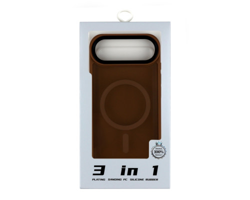 Чохол TPU+PC ShadowMat with MagSafe для iPhone 17 Air Brown ma38954_3869066 2020000497714
