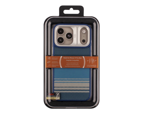 Чохол Kajsa Resort Collection Gradient Stripe with MagSafe для iPhone 17 Pro Max Blue B-Ring ma95866_249661 2020000507437