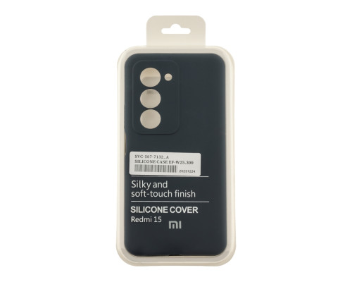 Чохол Liquid Silicone (AA) Full Camera для Xiaomi Redmi 15 4G 08.Dark Blue ma38762_3868124