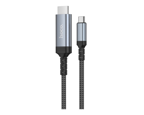 Перехідник Hoco UA43 Type-C to HDTV 4K 30Hz 1.8m Сiрий ma38774_3868178