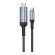 Перехідник Hoco UA43 Type-C to HDTV 4K 30Hz 1.8m Сiрий ma38774_3868178