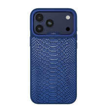 Чохол Kajsa Glamorous Collection Snake Pattern with MagSafe для iPhone 17 Pro Blue Plus O-Ring ma240161_634075 4894505274242
