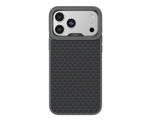 Чохол Kajsa Glamorous Collection Pyramid Pattern with MagSafe для iPhone 17 Grey ma240228_634274 4894505260955