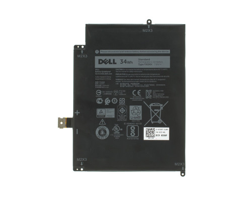 Оригінальна батарея для ноутбука DELL YX0XH (Latitude E7285) 7.6V 4250mAh 34Wh Black (WYCVV) NBB-100370