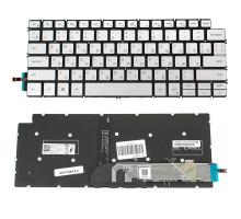Клавіатура для ноутбука DELL (Inspiron: 5390, 5490, 7490) rus, silver, без кадру, підсвічування клавіш (оригінал) NBB-110878