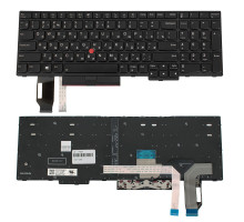 Клавіатура для ноутбука LENOVO (ThinkPad: T15 gen 2, P15s gen 2) rus, black, підсвічування клавіш NBB-110952