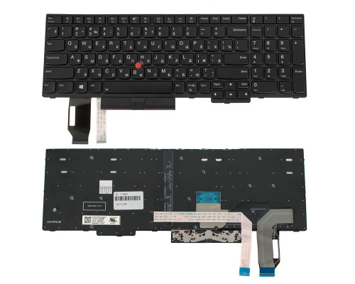 Клавіатура для ноутбука LENOVO (ThinkPad: T15 gen 2, P15s gen 2) rus, black, підсвічування клавіш NBB-110952