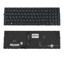 Клавиатура для ноутбука HP (ProBook: 850 G8, 855 G8) rus, black, без фрейма, подсветка клавиш, с джойстиком NBB-112074