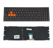 Клавіатура для ноутбука ASUS (GL702VM) rus, black, без фрейма, без підсвічування клавіш