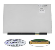 Матриця 16.0" ATNA60YV02-0 (3840*2400, 40pin(eDP, 550cd/m2, 100% DCI-P3, IPS), OLED, SLIM(без планок та вушок), глянець, роз'єм справа внизу) для ноутбука NBB-114480