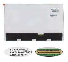 Матриця 14.0" ATNA40YK07-0 (2880*1800, 40pin(eDP, 400cd/m2), OLED, SLIM(без планок та вушок), глянсова, роз'єм справа внизу) для ноутбука NBB-114513