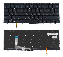 Клавіатура для ноутбука ASUS (B3402 series) rus, black, без фрейму, підсвічування клавіш NBB-121848