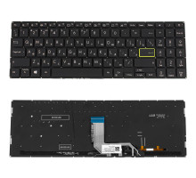 Клавіатура для ноутбука ASUS (X513, X531 series) rus, black, без кадру, підсвічування клавіш NBB-121859