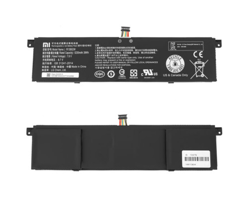 Оригінальна батарея для ноутбука Xiaomi R13B02W (Mi Book Air 13.3") 7.6V 5320mAh 39Wh Black NBB-123276