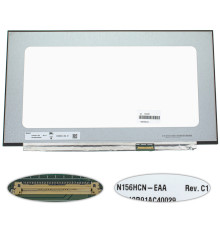 Матриця 15.6" N156HCN-EAA touch (1920*1080, 40pin(eDP, IPS), LED, SLIM(без планок та вушок), матова, роз'єм справа внизу) для ноутбука NBB-123297