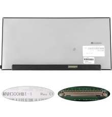 Матриця 17.3" MNH300HB1-1 (3072*1440, 50pin(eDP, IPS, 120HZ), LED, SLIM(без планок та вушок), матова, роз'єм праворуч внизу) для ноутбука NBB-126057