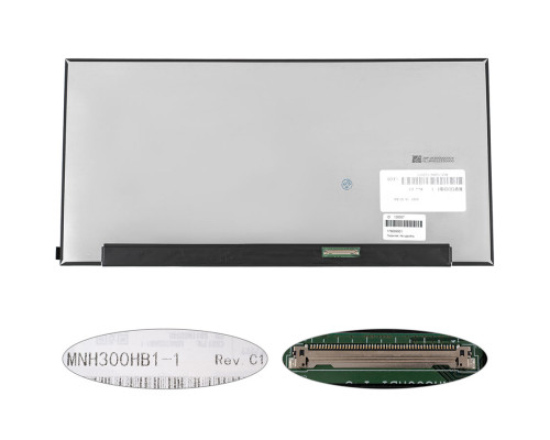 Матриця 17.3" MNH300HB1-1 (3072*1440, 50pin(eDP, IPS, 120HZ), LED, SLIM(без планок та вушок), матова, роз'єм праворуч внизу) для ноутбука NBB-126057