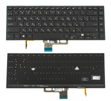 Клавіатура для ноутбука ASUS (UX550 series) ukr, black, без фрейму, підсвічування клавіш NBB-128781