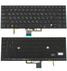 Клавіатура для ноутбука ASUS (UX550 series) ukr, black, без фрейму, підсвічування клавіш NBB-128781