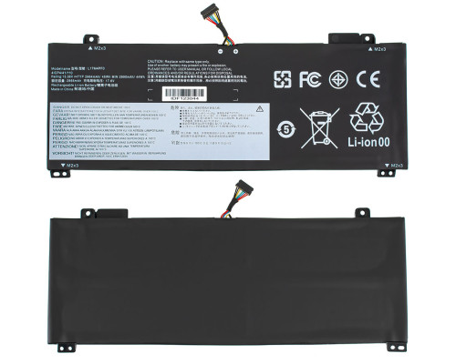 Батарея для ноутбука LENOVO L17M4PF0 (IdeaPad S530-13IWL, S530-13IML) 15.2V 2900mAh 44Wh Black NBB-132430