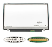 Матрица 14.0" N140BGE-LB2 (1366*768, 40pin, LED, SLIM (вертикальные ушки), глянец, разъем справа внизу) для ноутбука (renew) NBB-134095