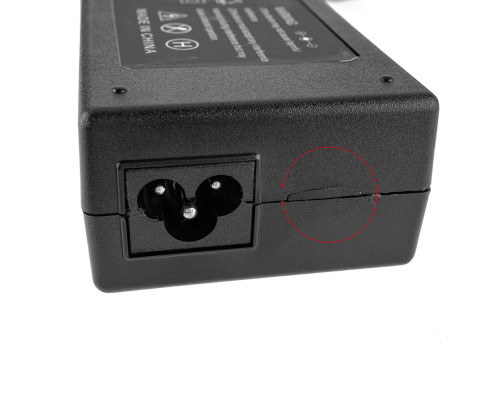 УЦІНКА! СЛІДИ ВІДКРИТТЯ! БП для ноутбука ASUS 19V, 6.32A, 120W, 5.5*2.5мм, 3 hole, L-подібний роз'єм, (Replacement AC Adapter) black (без кабелю)