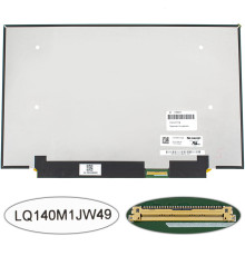 Матриця 14.0 LQ140M1JW49 (1920*1080, 40pin(eDP, IPS, 120HZ), LED, SLIM (без планок та вушок), матова, роз'єм праворуч знизу, для HP EliteBook 1040 G4) для ноутбука NBB-139837