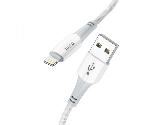 Кабель USB Hoco X70 Ferry Lightning 2.4A Колір Бiлий 6931474760425