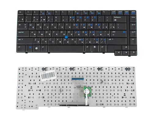 Клавіатура для ноутбука HP (Compaq: 8510p, 8510w) rus, black, with trackpoint NBB-33186