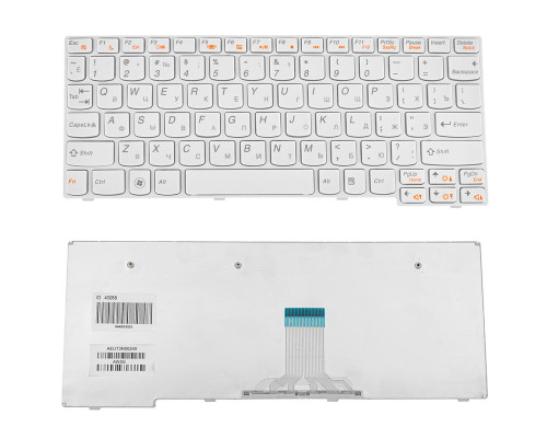 Клавіатура для ноутбука LENOVO (IdeaPad: E10-30 series) rus, white NBB-43058