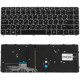 Клавіатура для ноутбука HP (EliteBook: 1040 G3) rus, black, підсвічування клавіш NBB-53969