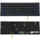 Клавіатура для ноутбука ASUS (UX390 series) rus, blue, без фрейма, підсвічування клавіш NBB-57233