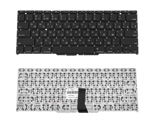 Клавіатура для ноутбука APPLE (MacBook Air: A1370, A1465 (2011-2015)) rus, black, SMALL Enter NBB-73947