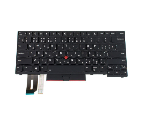 Клавіатура для ноутбука LENOVO (ThinkPad: E480, L380) rus, black NBB-76061