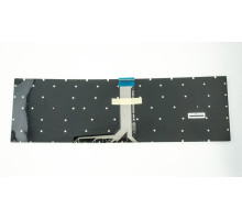 Клавіатура для ноутбука MSI (GV62, GT62) rus, чорна, безрамкова, підсвічування (RGB Per-key) (ОРИГІНАЛ) NBB-82151