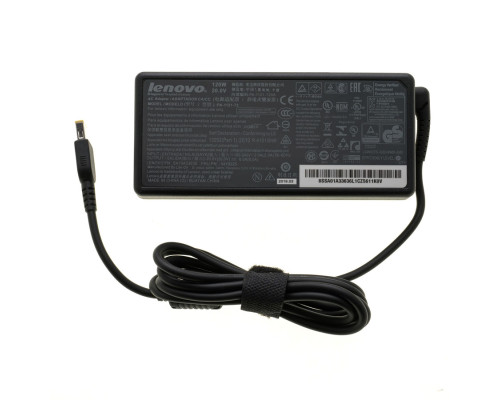 Оригінальний блок живлення для ноутбука LENOVO 20V, 6A, 120W, USB+pin (Square 5 Pin DC Plug), black (00PC727) (без кабеля!) NBB-98907