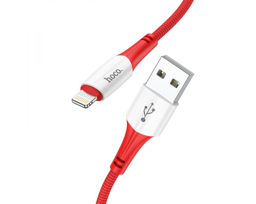 Кабель USB Hoco X70 Ferry Lightning 2.4A Колір Бiлий 6931474760425