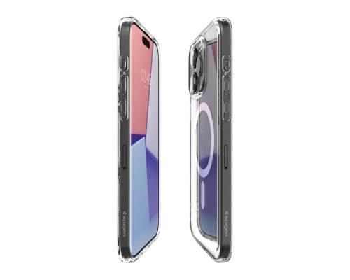 Чохол TPU+PC Spigen Ultra Hybrid with Magsafe для iPhone 15 Pro Колір Transparent 2020000405429