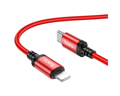 Кабель USB Hoco X89 Wind PD20W Type C to Lightning Колір Червоний