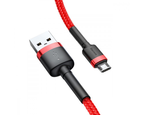 Кабель Baseus Cafule Micro USB 2.4A (1m) red