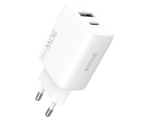МЗП Proove Silicone Power 2 30W (Type-C + USB) white 2003000258523 6901112691992