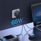 МЗП Baseus Cube Pro Fast Charger 65W (2 Type-C + USB) white 2003000334906 6932172641481