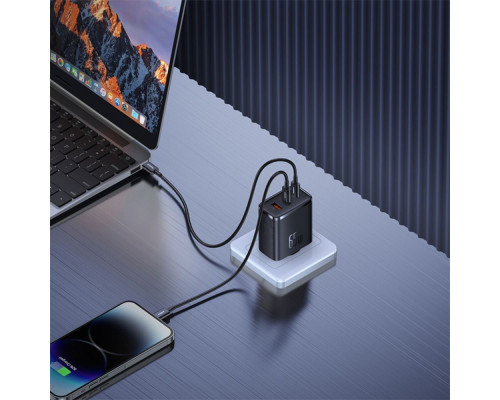 МЗП Baseus Cube Pro Fast Charger 65W (2 Type-C + USB) white 2003000334906 6932172641481