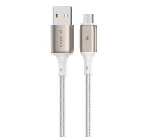 Кабель Proove Dense Metal USB to Micro USB 2.4A (1m) white 2001001400408 6901119865600