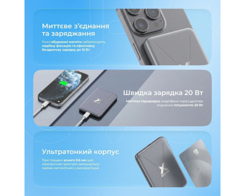 Портативна Батарея Proove X-Core 20W 5000mAh purple 2003000288629 6901116622299