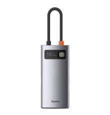 USB-Хаб Baseus Metal Gleam Series 4-in-1 Type-C gray