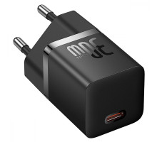 МЗП Baseus GaN5 Mini Fast Charger Type-C 30W (With Cable Type-C to Type-C 100W 1m) black 2003000172102 6932172654450