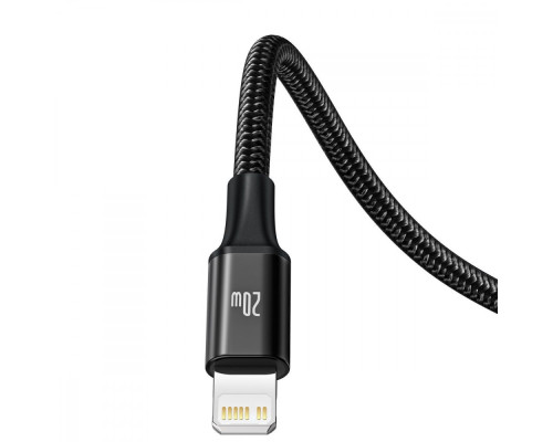 Кабель Baseus Rapid Series 3 in 1 Fast Charging Type-C to Micro USB+Lightning+Type-C 20W (1.5m) black 2003000310610 6953156204294